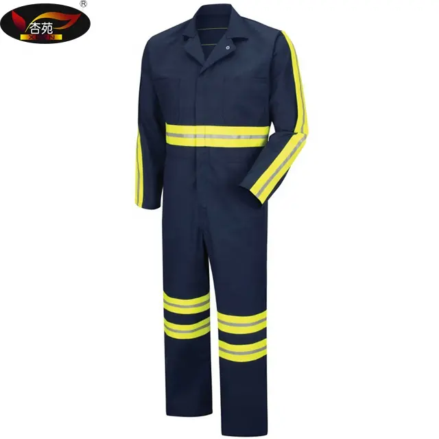 Costume de travail pour hommes et femmes, ensemble de vêtements, vestes et pantalons en Denim, uniforme personnalisé avec bande réfléchissante