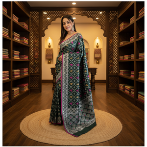 Nuevos Saris de Seda Suave de Lichi Puro para Mujer, Ropa Étnica India y Pakistaní, Trajes Ligeros con Tejido Zari para Bodas y Fiestas, Moda Fatema - Product Image 1