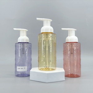 Botella de PET de 300 ml (10 oz) Vacía, Color <span class=keywords><strong>Rosa</strong></span>, Morado y Amarillo, con Bomba de Espuma, para Limpiador Facial, Champú, Gel de Ducha, Espuma, Botella de Plástico PET para el Cuidado de la Piel - Product Image 1