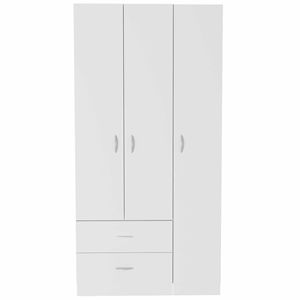 Rowaton Blanc, 3 portes, 2 tiroirs, design moderne et élégant pour l'organisation de la maison, meubles de chambre à coucher - Product Image 6