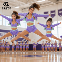 Ensemble d'entraînement de danse personnalisé pour enfants et adultes, vêtements d'entraînement pour cheerleading