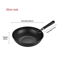 4pcs Set Peralatan Masak Baja Karbon Anti Lengket Tebal, Set Panci dan Wajan Anti Lengket Tahan Lama dengan Tutup Kaca