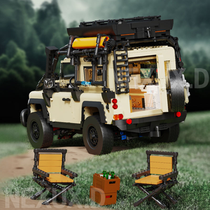 2766 Stenen Campingbus Blokmodel Defender Camper Buitenspeelgoed Bouwstenen Auto Kit Creatief Technisch Educatief Model - Product Image 3