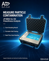 Compteur de particules portable haute précision ISO4406 ADDITION pour l'analyse de la propreté des fluides hydrauliques, protection IP57