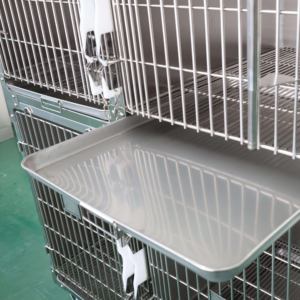 Açık/kapalı kullanım için çift köpek kafesi ve ev paslanmaz çelik klasik katı evcil hayvan kulubesi - Product Image 4