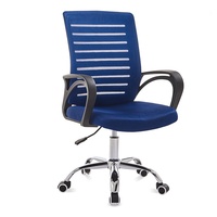 Chaise de bureau contemporaine et confortable en maille, à prix abordable, avec design réglable en hauteur, idéale pour le salon, l'utilisation informatique et les salles de réunion