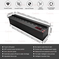Pas cher Décor Flamme 3D Led Lumière Atomisation Eau Vapeur Feu Électrique Insert Vapeur Cheminée
