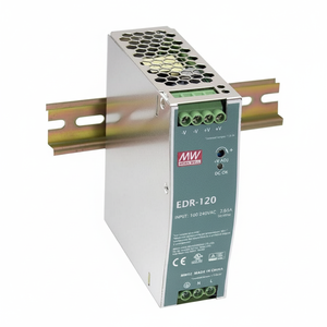 Alimentation électrique sur rail DIN Mean Well EDR-120-48 120W, sortie 48V, sortie simple, refroidissement par convection naturelle - Product Image 2