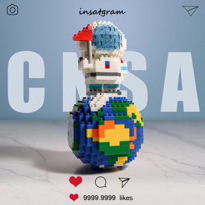 Bloques de Construcción de PVC de Astronauta Luminoso, Rompecabezas para Niños, Juguetes de Ensamblaje Compatibles con Otros Bloques de Construcción - Product Image 6