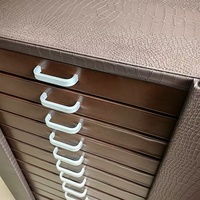 Vitrine de présentation pour lunettes en cuir PU noir à 288 emplacements, étui de rangement pour lunettes de soleil optiques pour magasin d'optique
