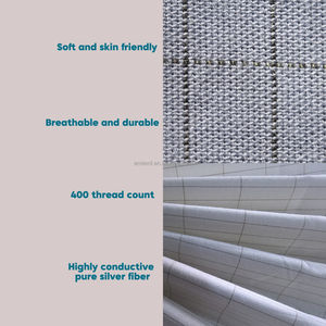 Protège-oreilles de mise à la terre avec fibres d'argent - Anti-âge et aide au sommeil - Livré avec cordon de mise à la terre, testeur de prise, stylo de test et cache-œil - Product Image 2