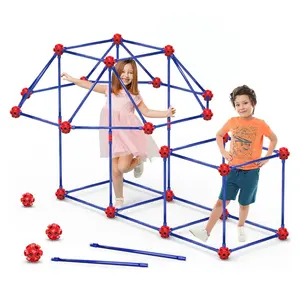 Meist verkaufte maßge schneiderte DIY STEM Construction Toys Kreative Fort Building Kits für Kinder