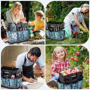 Free sample <b>Garden</b> <b>Tool</b> Bag Manufacturer Home <b>Storage</b> for Gardening by Men and Women <b>Tool</b> Kit Bag with Hand Tooled Basket - Product Image 3
