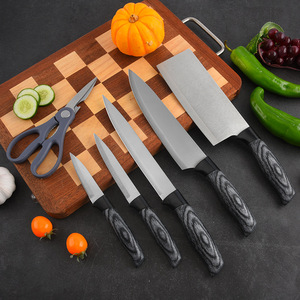Couteaux de cuisine multi-usages 7 pièces, manche antidérapant en PP, acier inoxydable, pour usage quotidien, qualité HORECA, durables - Product Image 2