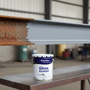 Peinture émail acrylique à base d'huile, revêtement liquide à faible teneur en COV, séchage rapide, 65-70% de solides, utilisation intérieure et extérieure pour les garnitures en bois, les portes - Product Image 5