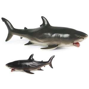 Yxs niños simulan la vida silvestre marina plástico grande pegamento suave <span class=keywords><strong>Mako</strong></span> Megalodon tiburón modelo de juguete - Product Image 5