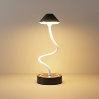 Lampe de table LED RVB sans fil à détecteur de mouvement magnétique, rechargeable par USB, pour décoration nordique intelligente de la maison, réglable et personnalisable pour chevet