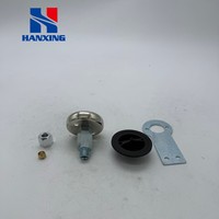Kit universel de valve de remplissage de gaz de type disque, port de remplissage GNC encastré, corps de valve chromé, joints, support OLIVER, compatible voiture