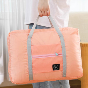 Travel Storage Bag Large Capacity Folding Clothes Organizer Rectangle Trip Use Pink Black Mint Blue - Product Image 2