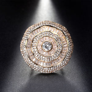 مجوهرات UMCHO وصلت حديثًا خواتم تصميم رائع مجوهرات نسائية ، خاتم تصميم على شكل فطر كبير الحجم - Product Image 5