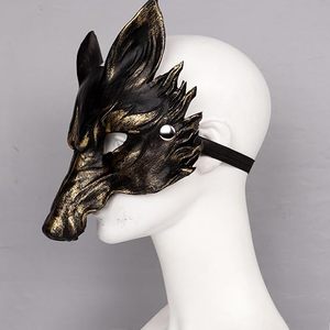 Máscara de Halloween de espuma PU <span class=keywords><strong>3D</strong></span> de zorro animal, personalizable, superventas para comercio exterior, carnaval, baile de Mardi Gras y fiestas. - Product Image 5