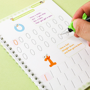 En Stock, Juego de <span class=keywords><strong>4</strong></span> Cuadernos Mágicos Sank para Practicar la Escritura a Mano, Cuadernos Educativos Preescolares para Niños - Product Image 3