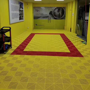 Tapis de salle de bain <span class=keywords><strong>Auto</strong></span> salon de beauté en plastique Grille d'épissure de sol Grille de drainage tapis antidérapant <span class=keywords><strong>Garage</strong></span> carrelage de sol - Product Image 3