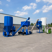 Installation clé en main d'une usine d'alimentation pour volailles pour le broyage, le mélange, la granulation, le refroidissement, le criblage et le conditionnement en sacs