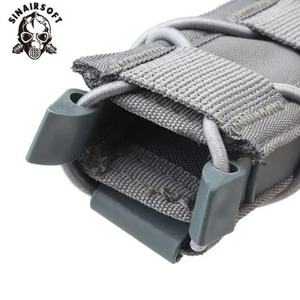 Funda Táctica de Nailon Molle para Cargador Individual de 9mm, Soporte para Linterna, Equipo de Defensa Personal para Caza - Product Image 4