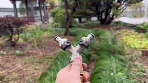 Separador de agua para manguera de jardín de PVC roscado con níquel electrochapado, conector de una a dos vías, conector de bola en Y de tres vías - Product Image 6