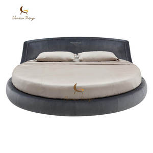 Hiện đại vua-Kích thước nền tảng Giường Tròn và lớn Nhung Vòng Tròn giường cho phòng ngủ đồ nội thất nhà sử dụng - Product Image 3