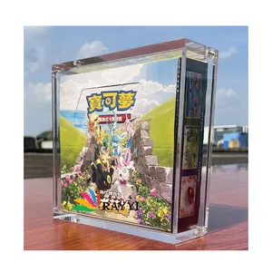 RAY YI-caja de expansión personalizada para Pokemon, venta al por mayor, tamaño regular japonés, booster de clase alta, expositor Acrílico