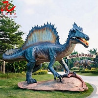 Modèle de dinosaure animatronique Spinosaurus, robot réaliste pour parcs à thème, expositions de parcs dinosaureux et sites touristiques