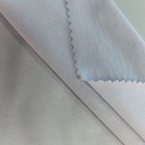 Tissu <span class=keywords><strong>tubulaire</strong></span> en <span class=keywords><strong>jersey</strong></span> simple tricoté, confortable, 190 GSM, 85 % polyester, 15 % <span class=keywords><strong>coton</strong></span>, pour t-shirts d'été et pyjamas – Vente en gros - Product Image 1