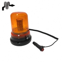 Lumière stroboscopique de toit led de grande taille 80 leds 204mm pour remorque de chariot élévateur, lumière flash led 12-24V