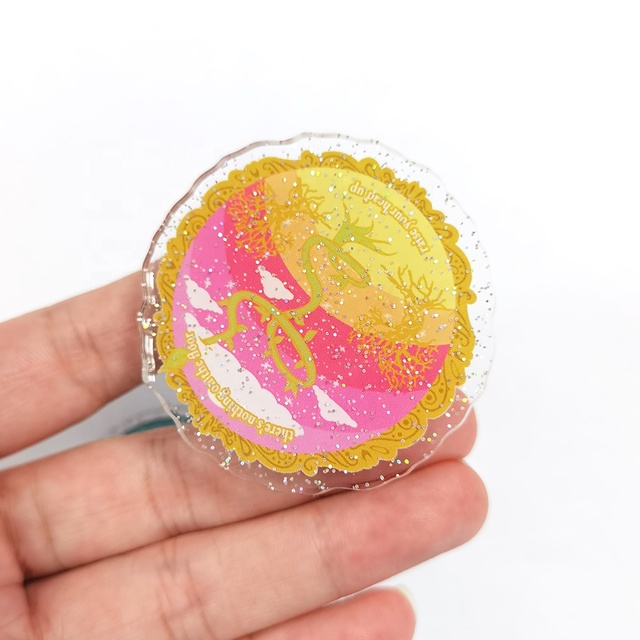 Factory Custom Print Acrylic Charm Anime Clear Acrylic Phone Holder