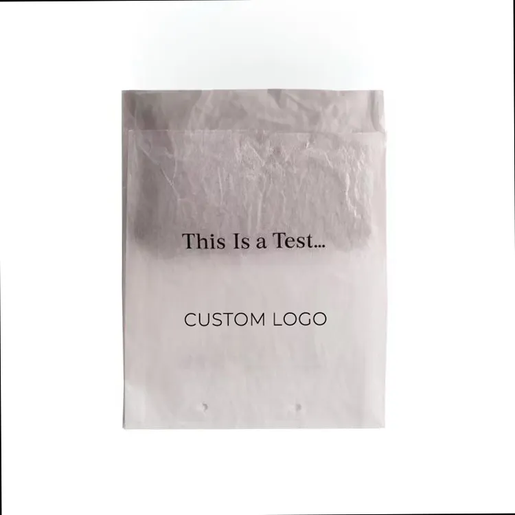 Composteerbaar Custom Logo Waterdicht Milieuvriendelijk Glassine Papier Envelop Glassine Papieren Zak Voor Kleding