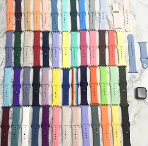 Klassieke Siliconen Vervanging Voor Apple Watch Band Band 38 40 41 42 44 45 Mm Serie 7 6 5 4 3 Se Voor Apple Watch Band