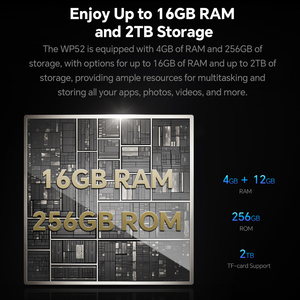 Téléphone robuste Oukitel WP52 <span class=keywords><strong>5G</strong></span> de marque propre, 4G+256 Go, 6,6 pouces HD+ 60 Hz, 6500 mAh, double <span class=keywords><strong>SIM</strong></span>, IP68, Android 14, smartphone robuste - Product Image 5