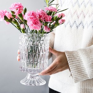 Vaso da <span class=keywords><strong>Fiori</strong></span> Moderno Minimalista di Lusso a Forma di Diamante in Cristallo Quadrato <span class=keywords><strong>per</strong></span> Idroponica, <span class=keywords><strong>per</strong></span> Casa, Matrimoni, Ristoranti, Bianco - Product Image 1