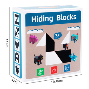 COMMIKI bois montessori jouets pour 3 <span class=keywords><strong>ans</strong></span> 6 mois bébé jouets sensoriels tige puzzle caché blocs <span class=keywords><strong>de</strong></span> construction jeu <span class=keywords><strong>de</strong></span> <span class=keywords><strong>société</strong></span> puzzle jouets - Product Image 6