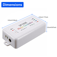 ESann SP105E 5В 12В 24В DC RGBIC Адресуемая светодиодная лента с управлением через мобильное приложение и музыкой, контроллер LED