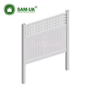 ホワイト3レールプラスチックフィールドフェンス5 "フェンスポストと八角形フェンスポストキャップ付き - Product Image 6