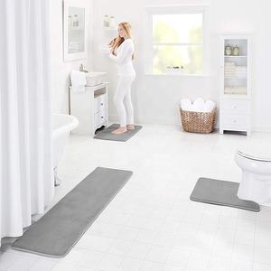 Juego de 3 Alfombras de Baño de Espuma Viscoelástica Gruesa FMT, Alfombras de Baño Antideslizantes de Franela, Lavables a Máquina, Alfombras para el Suelo del Baño para Uso Doméstico - Product Image 2
