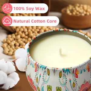 Oshine 4.4Oz Bougie en cire moderne en pot à relief, bougie parfumée de luxe en gros, ensemble cadeau de bougie parfumée, décoration de la maison - Product Image 3