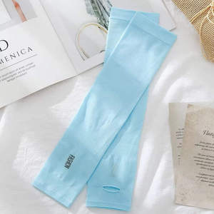Manchon de protection solaire en soie glacée pour hommes et femmes, idéal pour la conduite et les activités sportives en extérieur, protection UV estivale - Product Image 4
