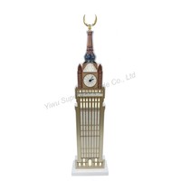 Superwin 2026 Ornement de Modélisation de Mosquée Hexagonale en Bois Blanc de 100 cm pour la Décoration du Ramadan Moubarak