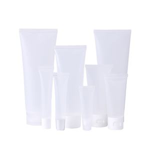Tube cosmétique souple transparent 10g-200g pour nettoyant visage, crème pour les mains, tube PE dépoli transparent, flacon de lotion BB - Product Image 1