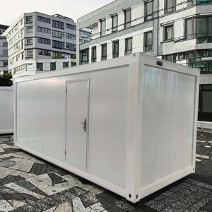 Contenedor de <span class=keywords><strong>oficina</strong></span> modular de paquete plano expandible Ups 20 pies Acero Carcasa prefabricada de bajo costo Panel sándwich Solución de casa prefabricada - Product Image 1