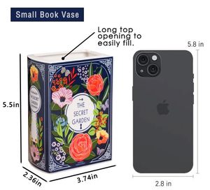 Vase à <span class=keywords><strong>livre</strong></span> en céramique pour fleurs Vase en forme <span class=keywords><strong>de</strong></span> <span class=keywords><strong>livre</strong></span> Vase à fleurs unique pour fleurs - Product Image 4